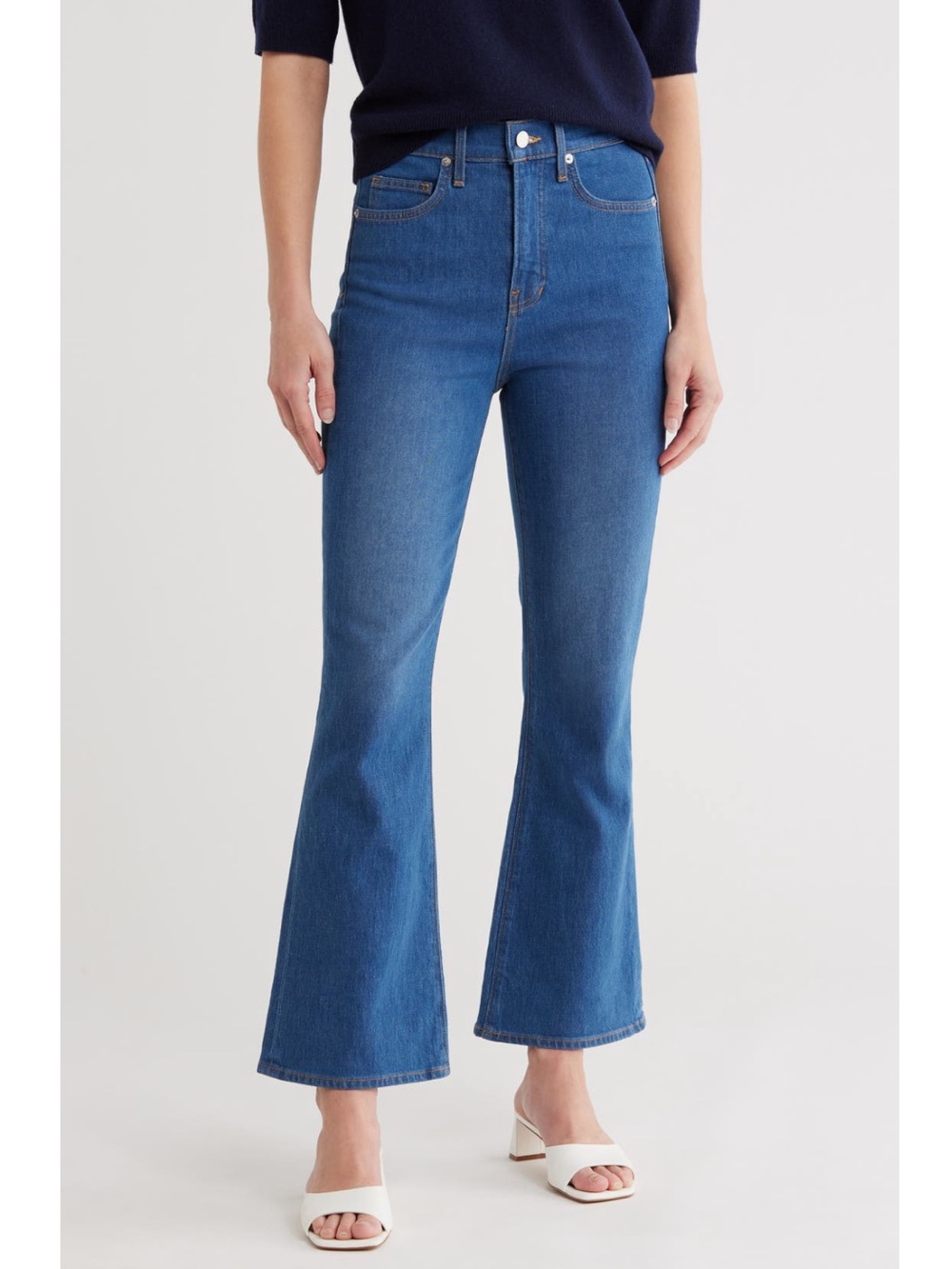 Veronica Beard Carson High Rise Ankle Flare Women's Jeans Sz 28 Cornflower NWT